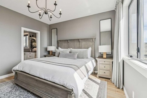 220 Precedence View, Cochrane, AB - Indoor Photo Showing Bedroom