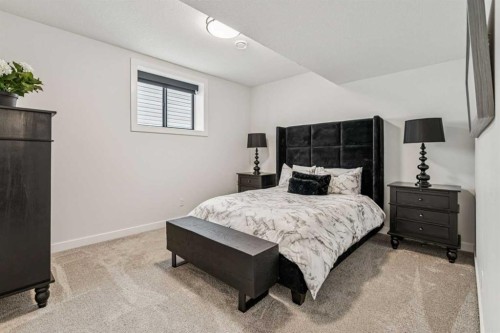 220 Precedence View, Cochrane, AB - Indoor Photo Showing Bedroom