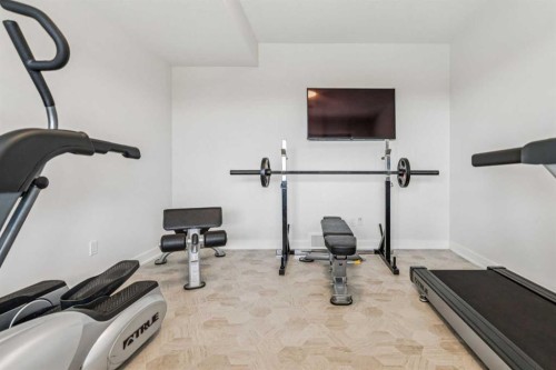 220 Precedence View, Cochrane, AB - Indoor Photo Showing Gym Room