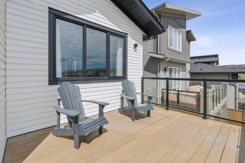 220 Precedence View, Cochrane, AB - Outdoor With Deck Patio Veranda With Exterior