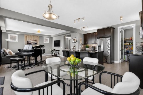 129 Windford Park Sw, Airdrie, AB - Indoor Photo Showing Dining Room