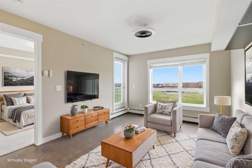 7410-302 Skyview Ranch Drive Ne, Calgary, AB - Indoor Photo Showing Living Room
