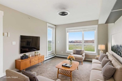 7410-302 Skyview Ranch Drive Ne, Calgary, AB - Indoor Photo Showing Living Room