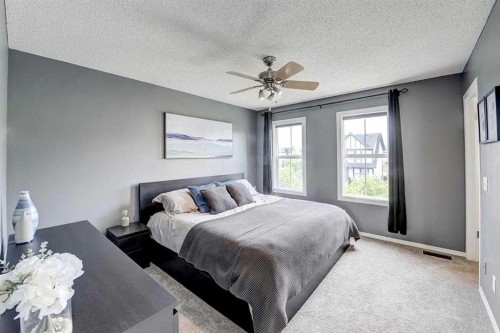 12 Elgin Meadows View Se, Calgary, AB - Indoor Photo Showing Bedroom