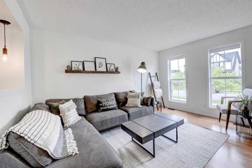 12 Elgin Meadows View Se, Calgary, AB - Indoor Photo Showing Living Room