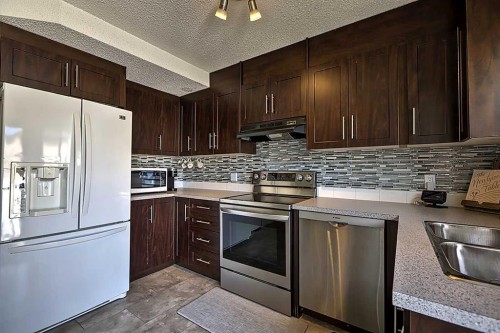 72 Deerpoint Road Se, Calgary, AB - Indoor Photo Showing Kitchen With Double Sink With Upgraded Kitchen