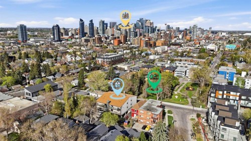 1-1821 17A Street Sw, Calgary, AB - Outdoor With View