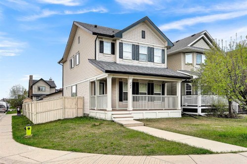 247 Evermeadow Avenue Sw, Calgary, AB - Outdoor With Deck Patio Veranda With Facade