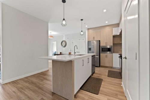 509-138 Sage Valley Common Nw, Calgary, AB - Indoor Photo Showing Kitchen With Stainless Steel Kitchen With Upgraded Kitchen