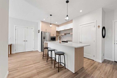 509-138 Sage Valley Common Nw, Calgary, AB - Indoor Photo Showing Kitchen With Upgraded Kitchen