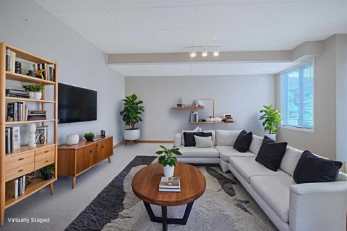 78 Hamptons Link Nw, Calgary, AB - Indoor Photo Showing Living Room