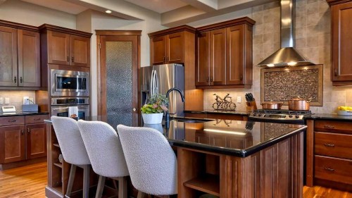 364 Chapala Point Se, Calgary, AB - Indoor Photo Showing Kitchen With Double Sink