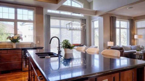 364 Chapala Point Se, Calgary, AB - Indoor Photo Showing Kitchen With Double Sink