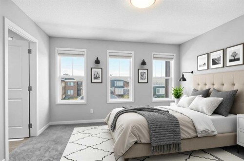 109 Dawson Drive, Chestermere, AB - Indoor Photo Showing Bedroom