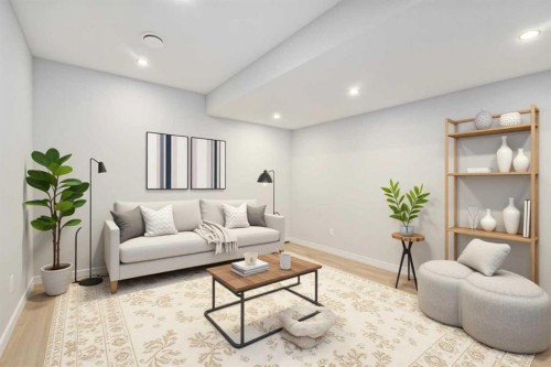109 Dawson Drive, Chestermere, AB - Indoor Photo Showing Living Room