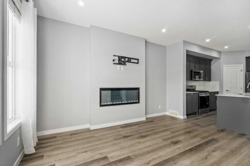 109 Dawson Drive, Chestermere, AB - Indoor With Fireplace