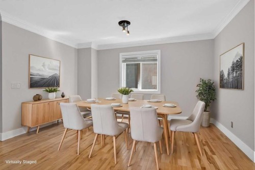 2011 6 Avenue Nw, Calgary, AB - Indoor Photo Showing Dining Room