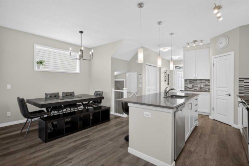 257 Cranford Park Se, Calgary, AB - Indoor Photo Showing Kitchen With Upgraded Kitchen