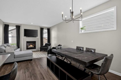 257 Cranford Park Se, Calgary, AB - Indoor Photo Showing Other Room With Fireplace