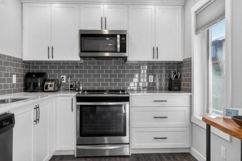 241 Auburn Meadows Drive Se, Calgary, AB - Indoor Photo Showing Kitchen With Stainless Steel Kitchen With Upgraded Kitchen