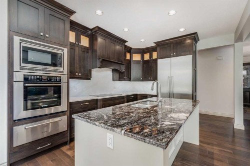 30 Meadow Pointe Drive, Heritage Pointe, AB - Indoor Photo Showing Kitchen With Double Sink With Upgraded Kitchen