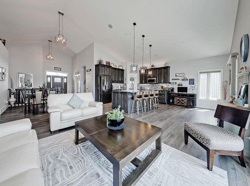 137 Westview Drive, Nanton, AB - Indoor Photo Showing Living Room