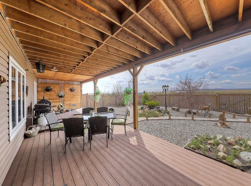 137 Westview Drive, Nanton, AB - Outdoor With Deck Patio Veranda With Exterior