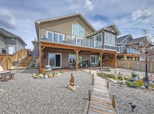 137 Westview Drive, Nanton, AB - Outdoor With Deck Patio Veranda