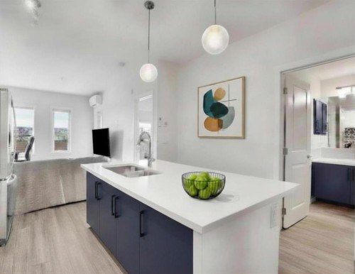 405-238 Sage Valley Common Nw, Calgary, AB - Indoor Photo Showing Kitchen