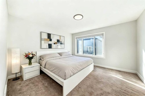 47 Amblefield Grove Nw, Calgary, AB - Indoor Photo Showing Bedroom