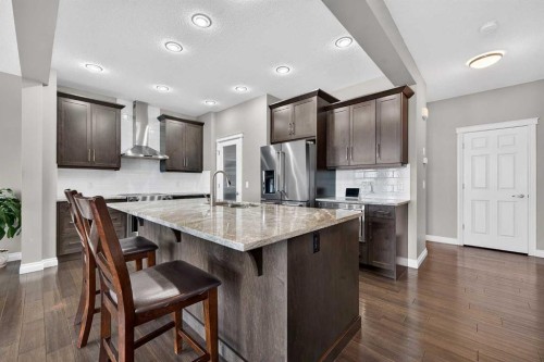 30 Evansborough View Nw, Calgary, AB - Indoor Photo Showing Kitchen With Stainless Steel Kitchen With Upgraded Kitchen