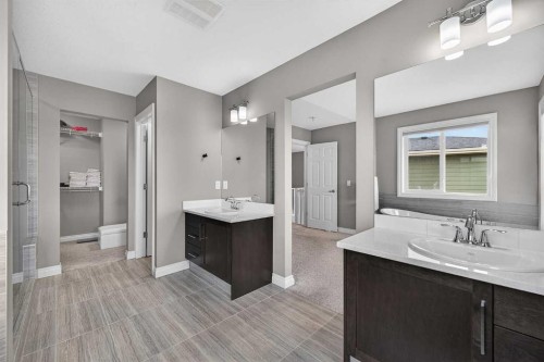 30 Evansborough View Nw, Calgary, AB - Indoor Photo Showing Bathroom