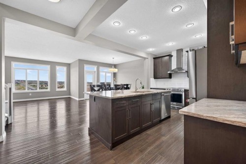 30 Evansborough View Nw, Calgary, AB - Indoor Photo Showing Kitchen With Upgraded Kitchen