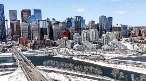 312-205 Riverfront Avenue Sw, Calgary, AB - Outdoor With View