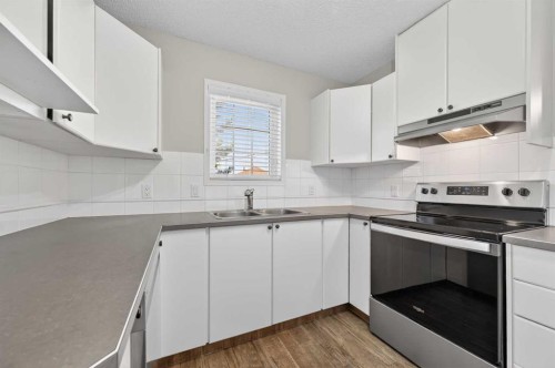 3106-7171 Coach Hill Road Sw, Calgary, AB - Indoor Photo Showing Kitchen With Double Sink