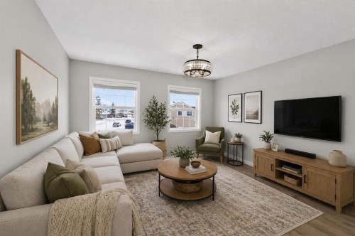 42 Royal Elm Drive Nw, Calgary, AB - Indoor Photo Showing Living Room