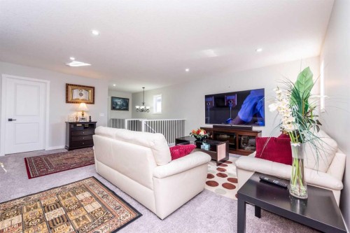 46 Savoy Landing Se, Calgary, AB - Indoor Photo Showing Living Room