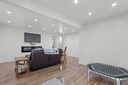 609 Chaparral Drive Se, Calgary, AB - Indoor With Fireplace
