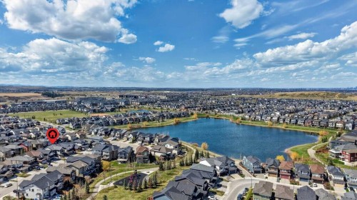 93 Legacy Green Se, Calgary, AB - Outdoor With Body Of Water With View