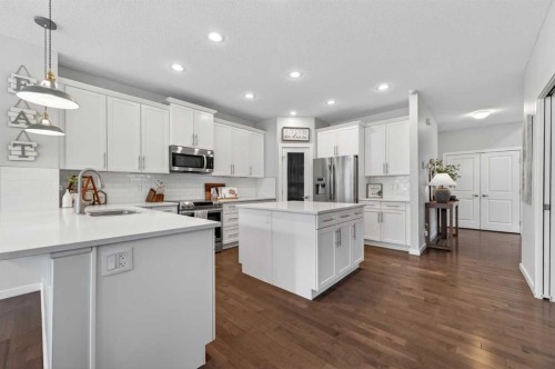 93 Legacy Green Se, Calgary, AB - Indoor Photo Showing Kitchen With Stainless Steel Kitchen With Upgraded Kitchen