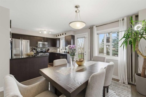 1311-121 Copperpond Common North, Calgary, AB - Indoor Photo Showing Dining Room