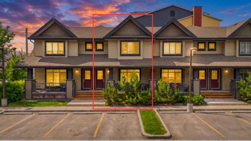 1311-121 Copperpond Common North, Calgary, AB - Outdoor With Deck Patio Veranda With Facade