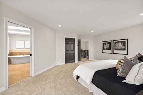 21 Douglas Woods Manor Se, Calgary, AB - Indoor Photo Showing Bedroom