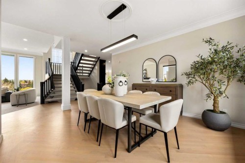 21 Douglas Woods Manor Se, Calgary, AB - Indoor Photo Showing Dining Room