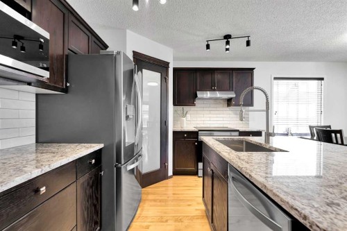 10 Autumn Green Se, Calgary, AB - Indoor Photo Showing Kitchen With Upgraded Kitchen