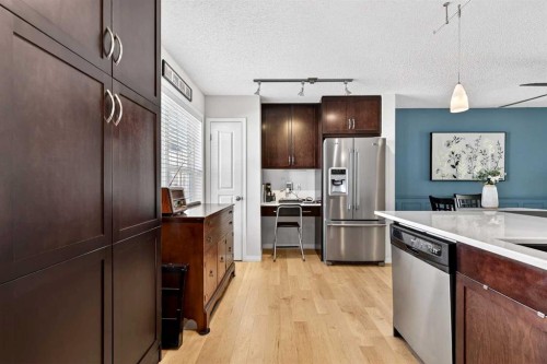 312 New Brighton Villas Se, Calgary, AB - Indoor Photo Showing Kitchen With Stainless Steel Kitchen