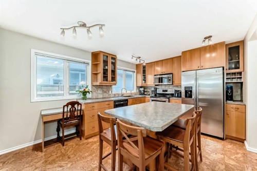 308 Cannington Place Sw, Calgary, AB - Indoor Photo Showing Kitchen With Stainless Steel Kitchen