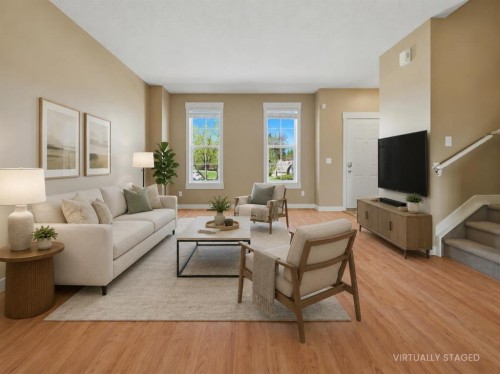 320 Rainbow Falls Drive, Chestermere, AB - Indoor Photo Showing Living Room