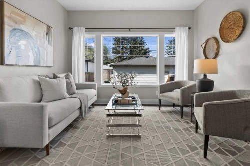 2330 25 Avenue Nw, Calgary, AB - Indoor Photo Showing Living Room