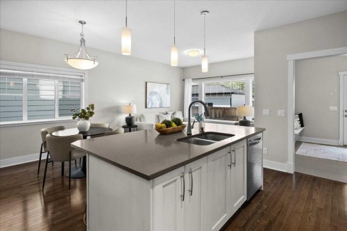 2330 25 Avenue Nw, Calgary, AB - Indoor Photo Showing Kitchen With Double Sink